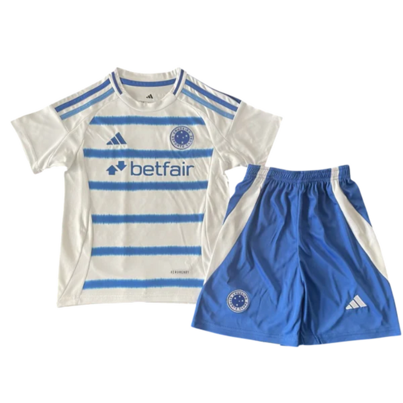 Conjunto Infantil Cruzeiro II 25/26 – Branco e Azul