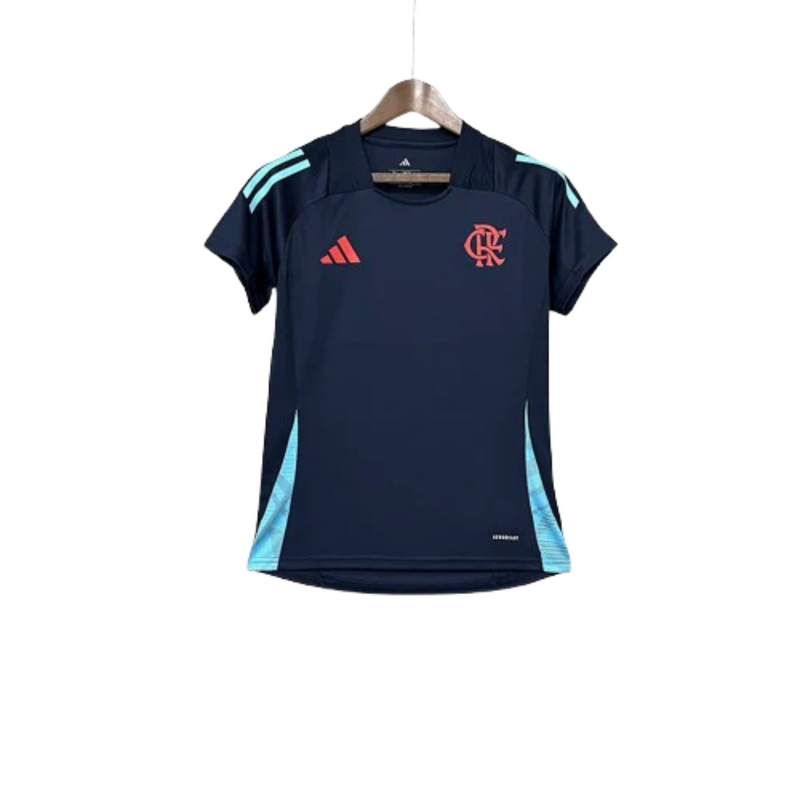 Camisa Flamengo Treino 25/26 - Versão Torcedor Feminina - Azul Marinho