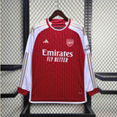 Camisa Arsenal Home Manga Longa 23/24 - Versão Torcedor