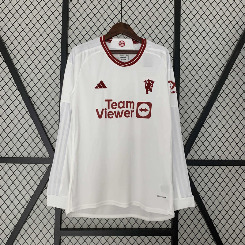 Camisa Manchester United III Manga Longa 23/24 - Versão Torcedor