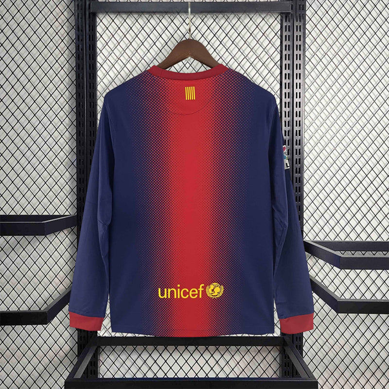 Camisa Barcelona Titular 12/13 - Versão Retro Manga Longa