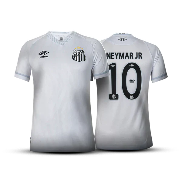 Camisa Santos I 25/26 Branca - NEYMAR JR 10 - Branco