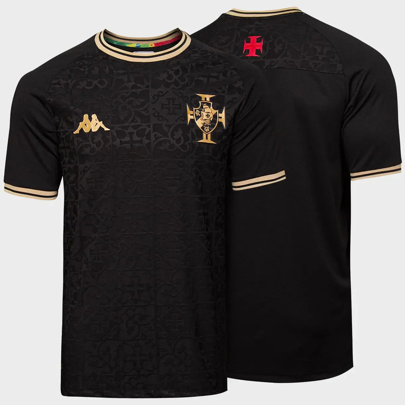 Camisa Vasco Especial 22/23 - Kappa Torcedor Masculina - Preta