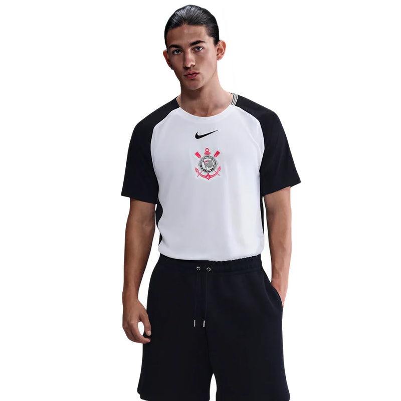 Camisa Corinthians I 25/26 - Torcedor Masculina - Branca e Preto