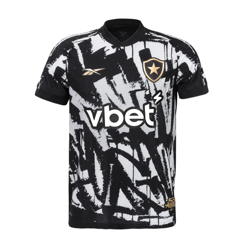 Camisa Botafogo IV 25/26 - Preta e Branca