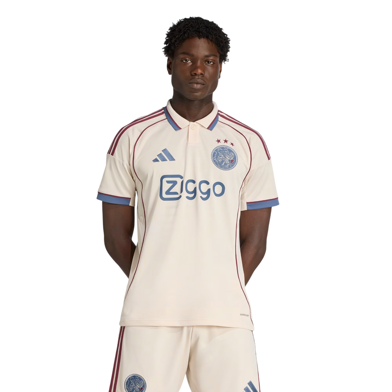 Camisa Ajax III Comemorativa 25/26 Adidas Masculina - Creme [PRÉ-VENDA]