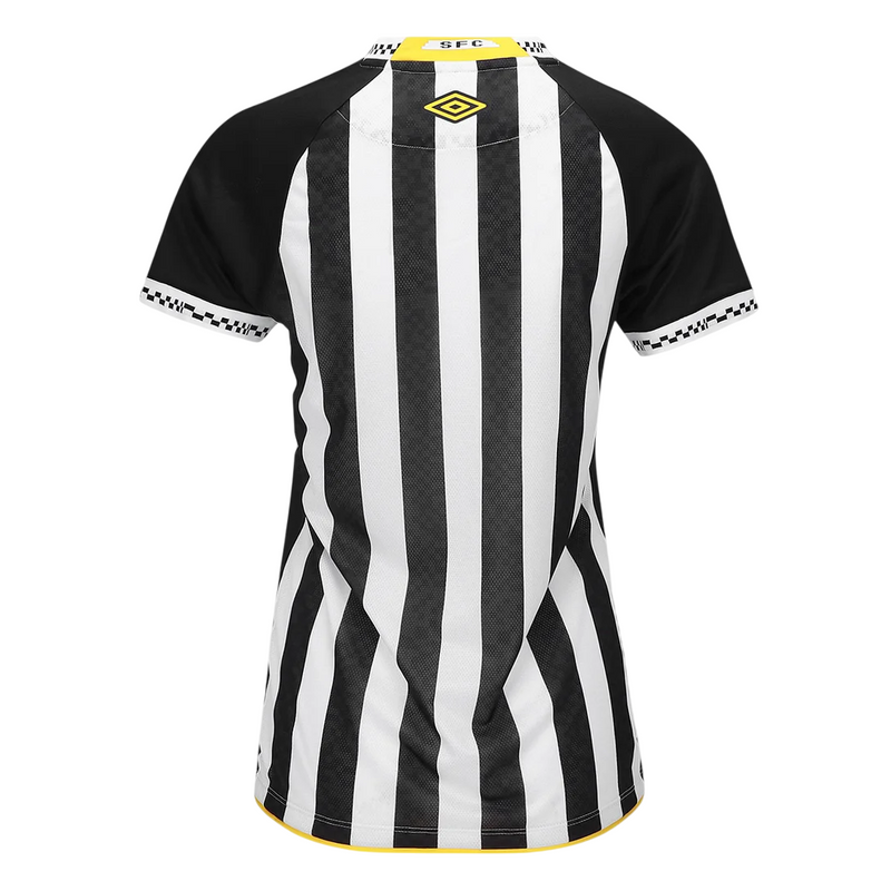 Camisa Santos II 25/26 - Torcedor Feminina - Preto e Branco