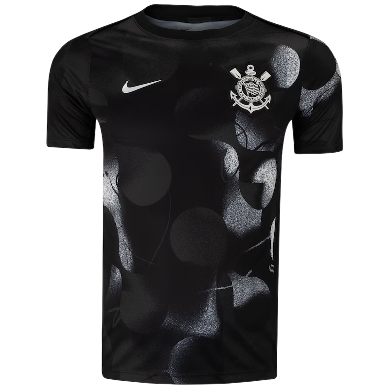 Camisa Corinthians Pré Jogo 25/26 - Torcedor Masculina - Preta
