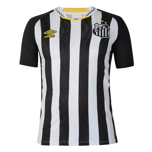 Camisa Santos II 25/26 - Torcedor Masculina - Preto e Branco