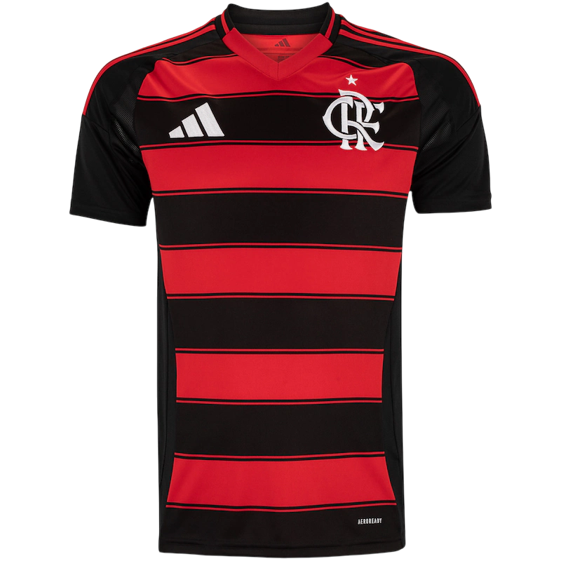 Camisa Flamengo I 25/26 - Vermelha e Preta