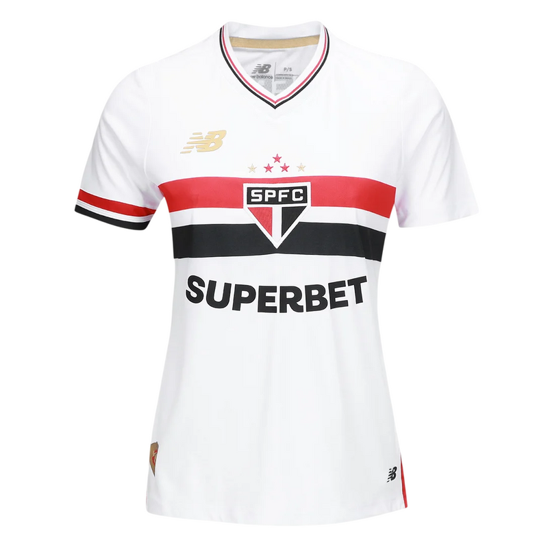 Camisa São Paulo Feminina I 25/26 - Branca